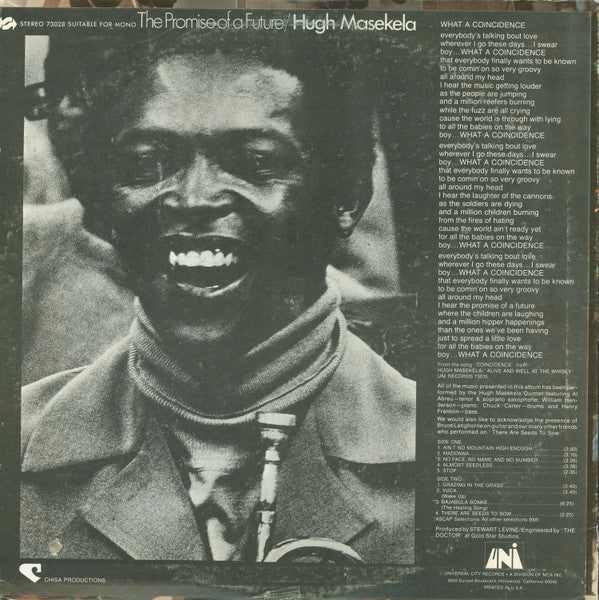 Hugh Masekela - The Promise Of A Future - LP 2