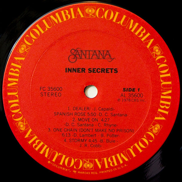 Santana - Inner Secrets - LP 3