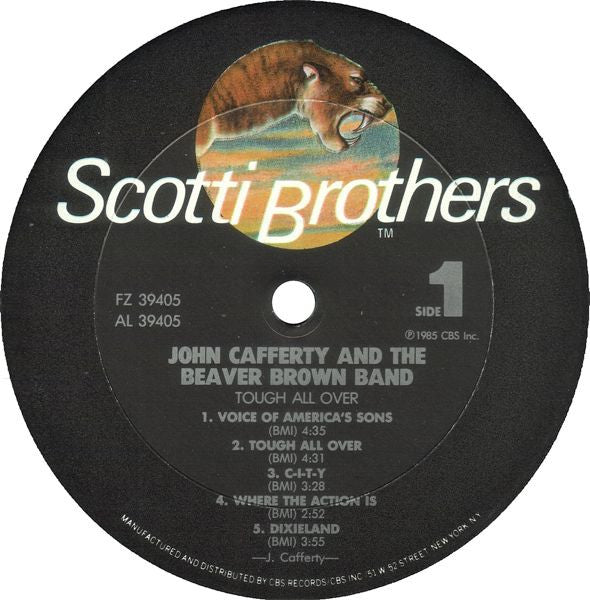 John Cafferty And The Beaver Brown Band - Tough All Over - LP 3