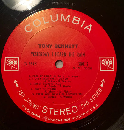 Tony Bennett - Yesterday I Heard The Rain - LP 4