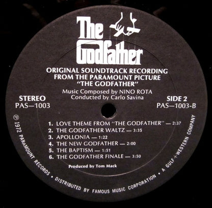 Nino Rota - The Godfather (Original Soundtrack Recording) - LP 3