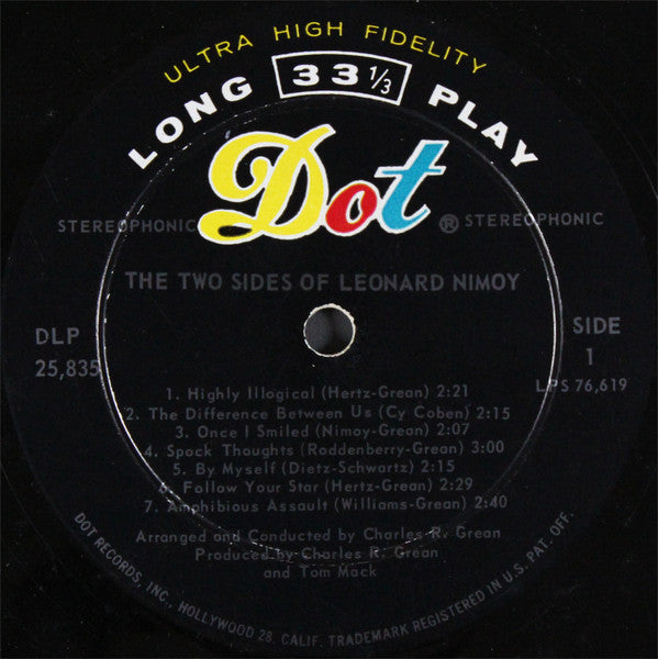 Leonard Nimoy - The Two Sides Of Leonard Nimoy - LP 3
