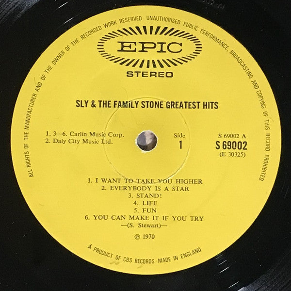 Sly & The Family Stone - Greatest Hits - LP 3