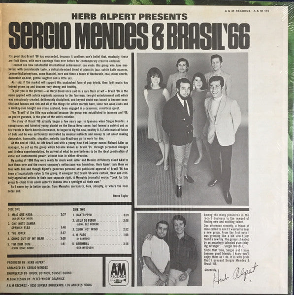 Sérgio Mendes & Brasil '66 - Herb Alpert Presents Sergio Mendes & Brasil '66 - LP 2