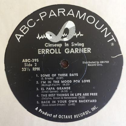Erroll Garner - Closeup In Swing - LP 4