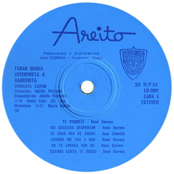 Farah Maria - Interpreta A Barrerita - LP 3