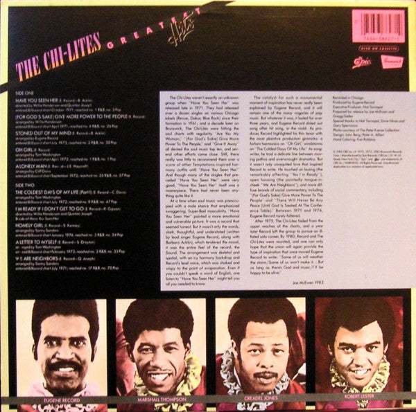 The Chi-Lites - Greatest Hits - LP 2