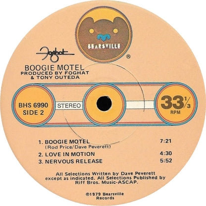 Foghat - Boogie Motel - LP 4
