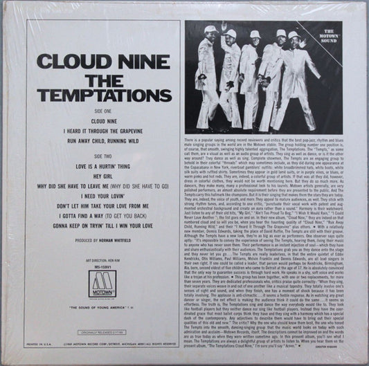 The Temptations - Cloud Nine - LP 2