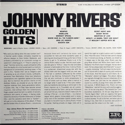 Johnny Rivers - Johnny Rivers' Golden Hits - LP 2