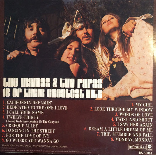 The Mamas & The Papas - 16 Of Their Greatest Hits - LP 2