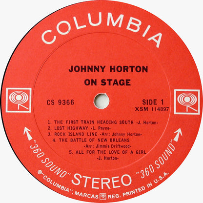 Johnny Horton - Johnny Horton On Stage - LP 3