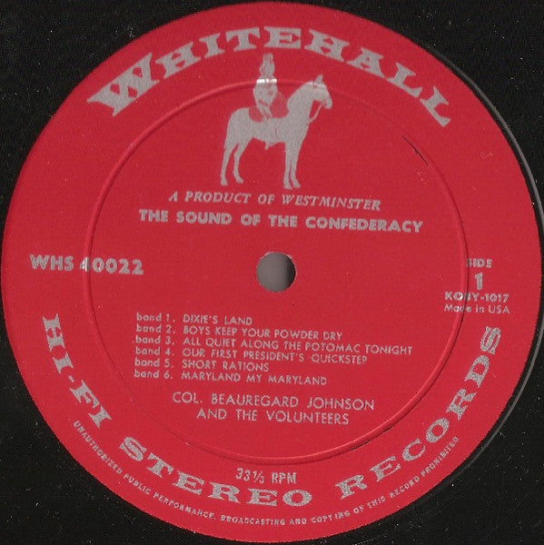 Colonel Beauregard Johnson & The Volunteers - The Sound Of The Confederacy - LP 2