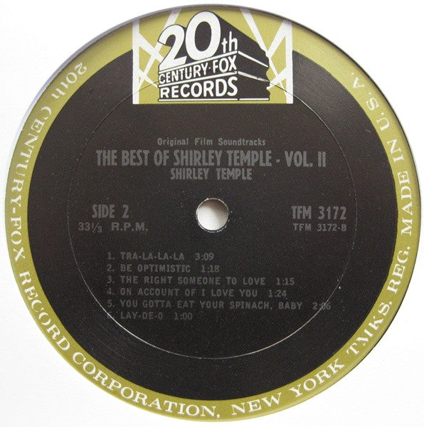 Shirley Temple - The Best Of Shirley Temple Vol. ll - LP 4