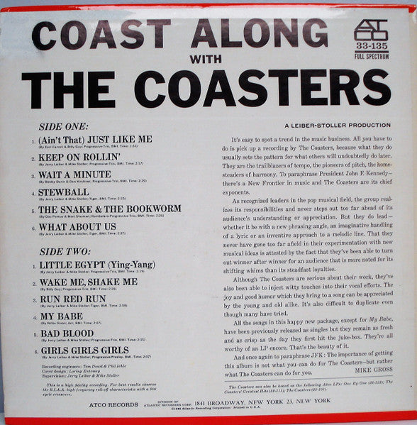 The Coasters - Coast Along With The Coasters - LP 2
