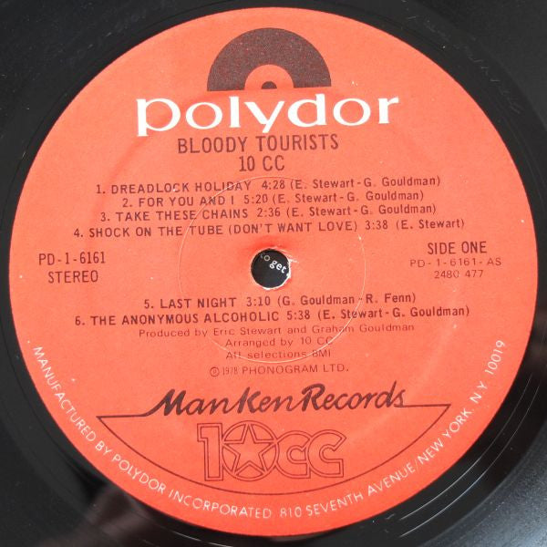 10cc - Bloody Tourists - LP 4