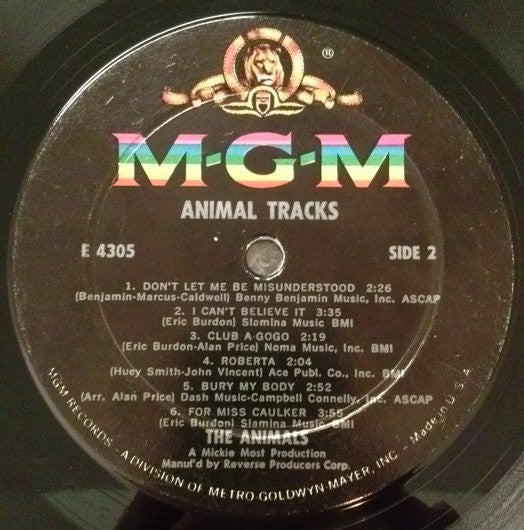 The Animals! - Animal Tracks - LP 4