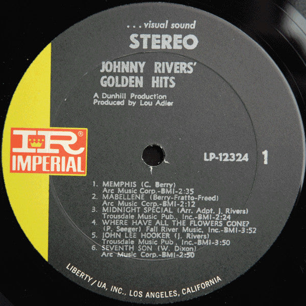Johnny Rivers - Johnny Rivers' Golden Hits - LP 3