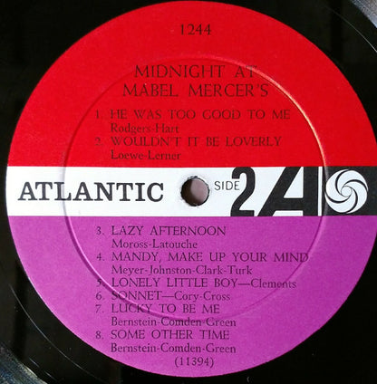Mabel Mercer - Midnight At Mabel Mercer's - LP 4