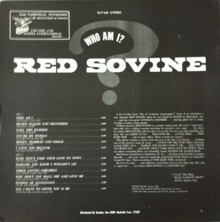 Red Sovine - Who Am I? - LP 2