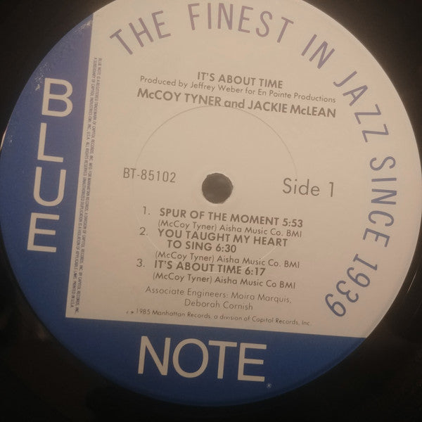 McCoy Tyner & Jackie McLean - It's About Time - LP 3