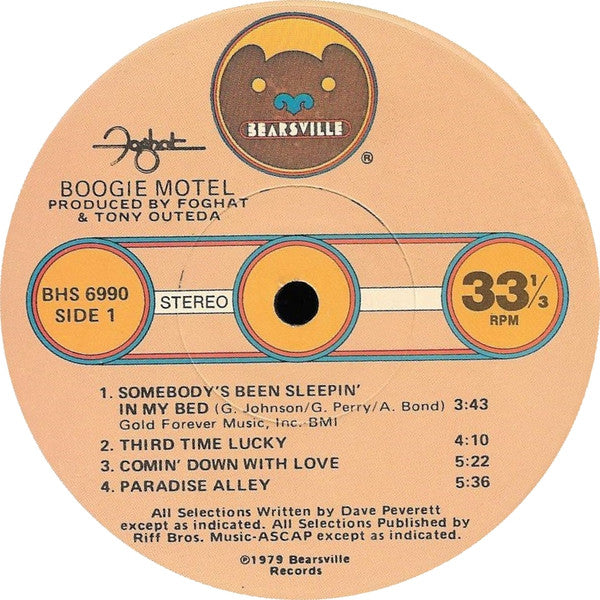 Foghat - Boogie Motel - LP 3