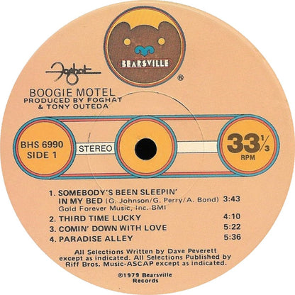 Foghat - Boogie Motel - LP 3