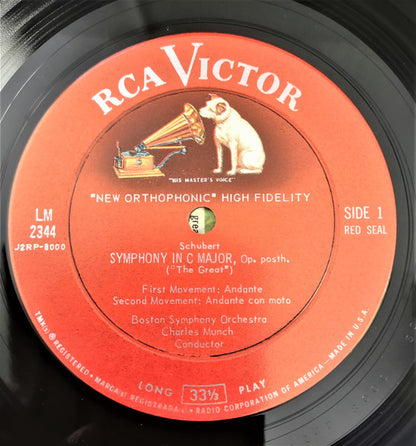 Schubert - Boston Symphony Orchestra, Charles Munch - Symphony In C Major "The Great" - LP 3