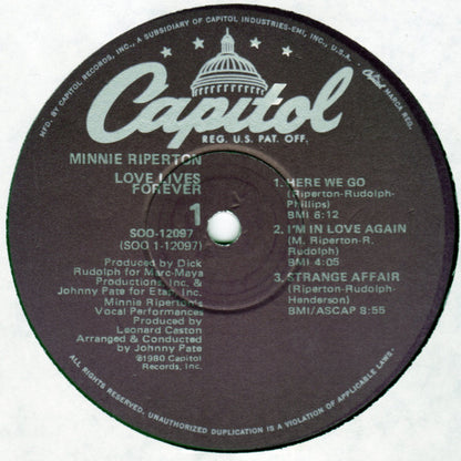 Minnie Riperton - Love Lives Forever - LP 3