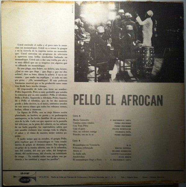 Pello El Afrokan Y Su Ritmo Mozambique - Mozambique - LP 2