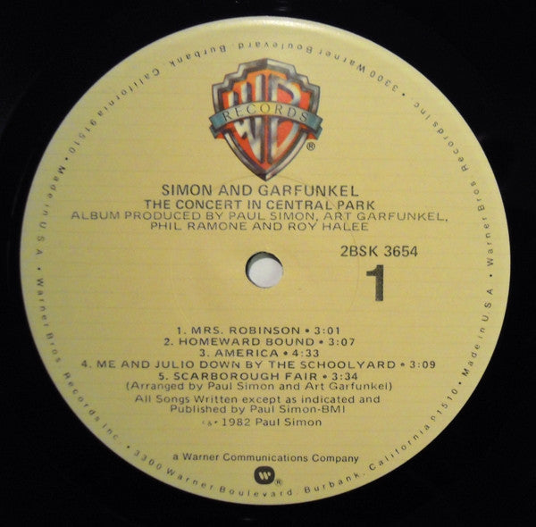 Simon & Garfunkel - The Concert In Central Park - LP 4