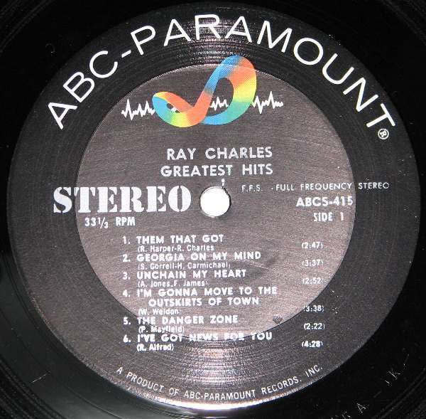 Ray Charles - Greatest Hits - Vinyl, LP, Stereo, Compilation 3