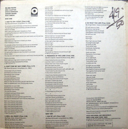 Blind Faith - Blind Faith - LP 2