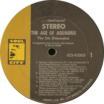 The 5th Dimension* - The Age Of Aquarius - Vinyl, LP, Album, Stereo 4
