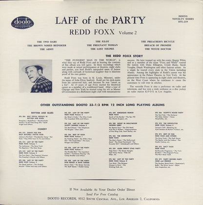 Redd Foxx - The Laff Of The Party (Volume 2) - Vinyl, LP, Album 2