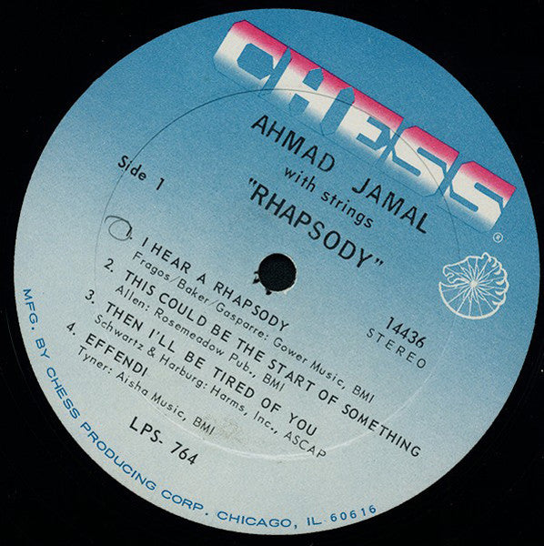 Ahmad Jamal - Rhapsody - LP 3