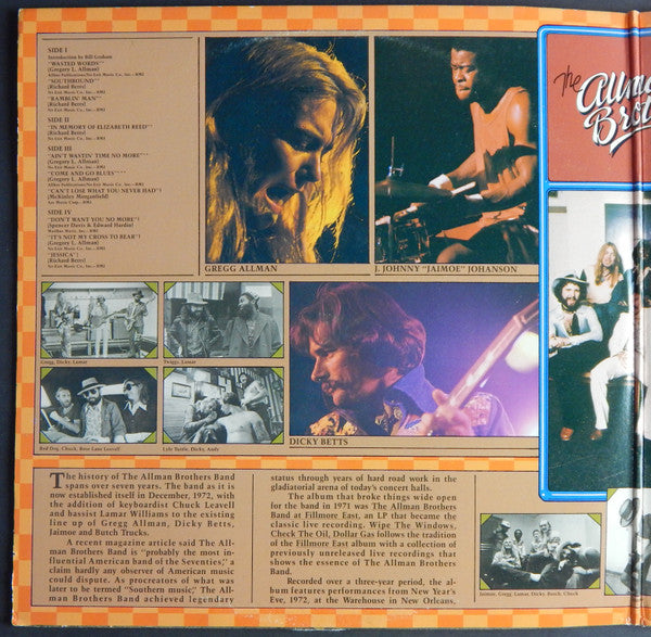 The Allman Brothers Band - Wipe The Windows, Check The Oil, Dollar Gas - Vinyl, LP, Album 3