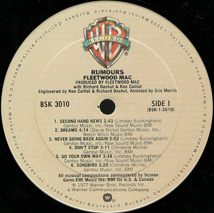 Fleetwood Mac - Rumours - LP 3