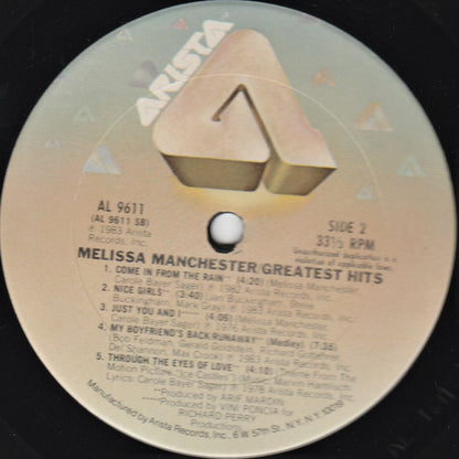 Melissa Manchester - Greatest Hits - LP 4