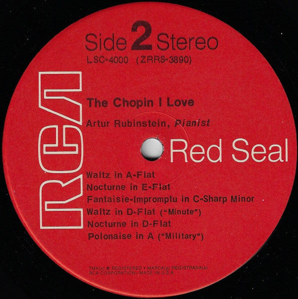 Artur Rubinstein - The Chopin I Love - LP 4