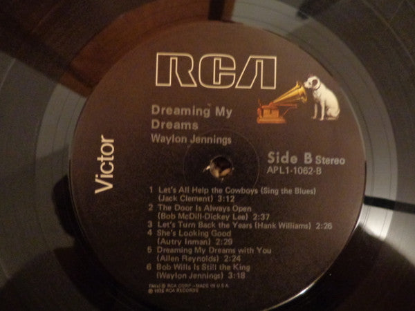 Waylon Jennings - Dreaming My Dreams - Vinyl, LP, Album, Reissue, Stereo 5