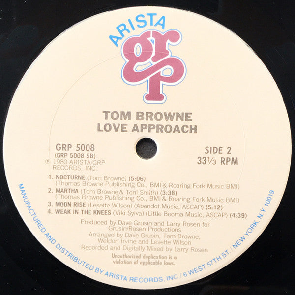 Tom Browne - Love Approach - Vinyl, LP, Album 4