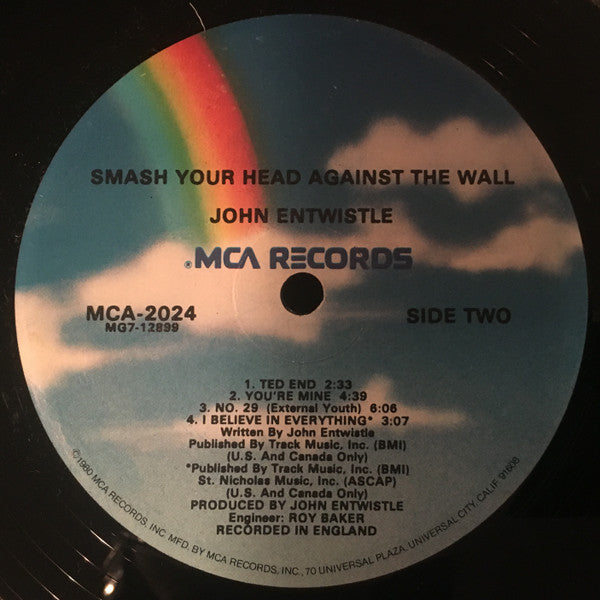 John Entwistle - Smash Your Head Against The Wall - LP 5