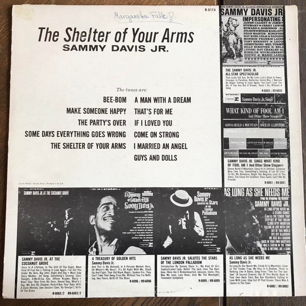 Sammy Davis Jr. - The Shelter Of Your Arms - LP 2