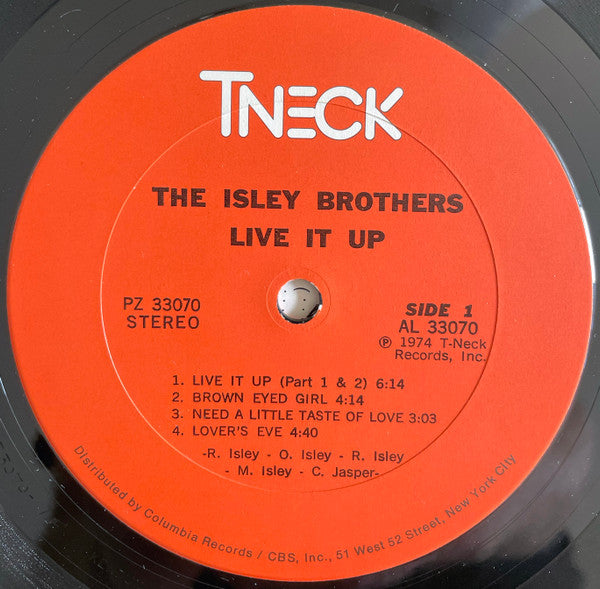 The Isley Brothers - Live It Up - LP 3