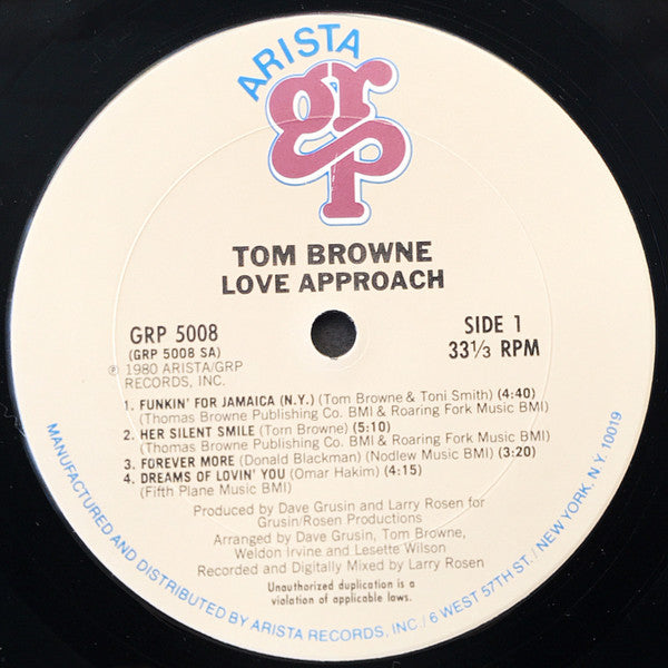Tom Browne - Love Approach - Vinyl, LP, Album 3