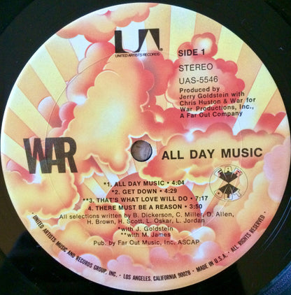 War - All Day Music - LP 3