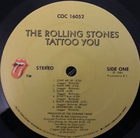 Rolling Stones - Tattoo You - LP 4