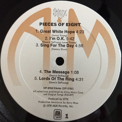 Styx - Pieces Of Eight - LP 5
