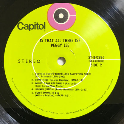 Peggy Lee - Is That All There Is? - LP 4